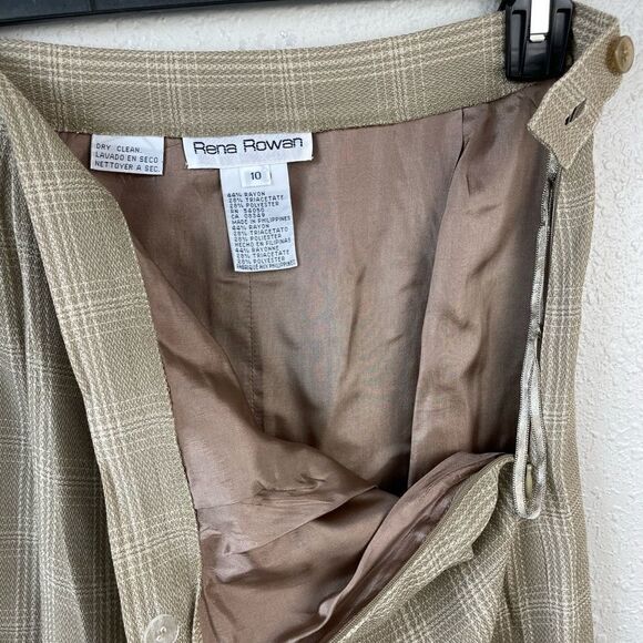 Rena Rowan Matching Blazer Jacket and Skirt Size 10 EUC - Picture 8 of 9